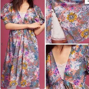 Anthropologie Akemi Kin Valencia Dress Size XS Floral Print